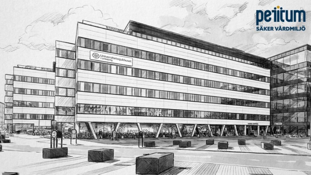 Fasaden på Universitetssjukhuset i Linköping
